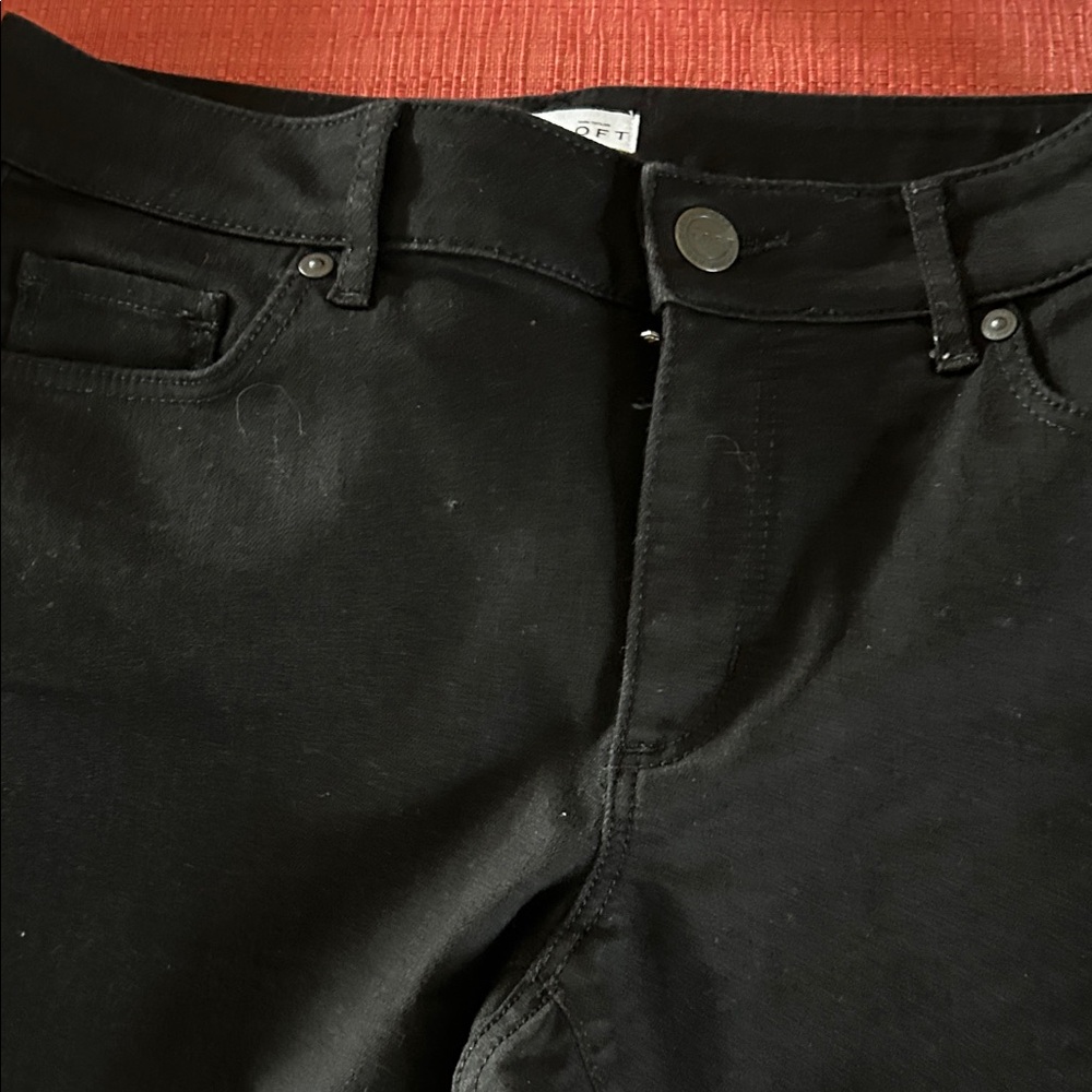 LOFT Women's Black Straight Leg Jeans
